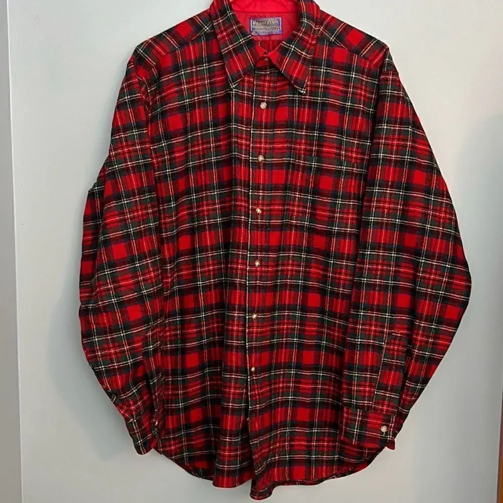 Pendleton Wool Shirt Vintage 60’s Prince Charles Edward Stewart Tartan